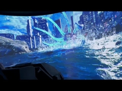 4k HD 영화실내 곡선 프로젝션 화면 3D 비행 궤도 특수 효과 영화