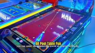 실내 놀이터 동전 아케이드 기계 AR 전자 디지털 당구 대화형 당구대 디지털