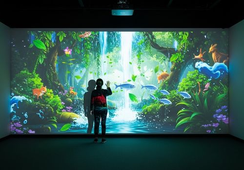 에 대한 최신 회사 뉴스 Interactive Wall Projection: A Spatial Magic Trick That Delivers High ROI at Low Cost