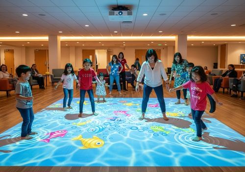 에 대한 최신 회사 뉴스 Comprised of an Interactive Floor Projector: The Complete Guide to Everything YOU Must Know as a Beginner