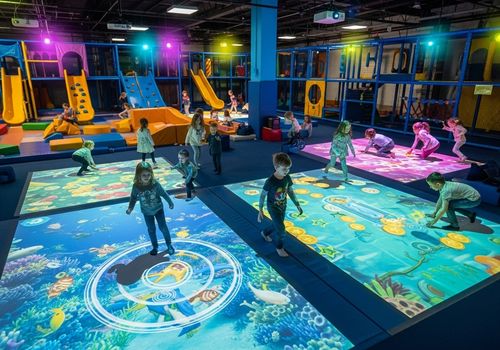에 대한 최신 회사 뉴스 How to Create a Membership Retention Loop for Children's Playgrounds Using Immersive Interactive Projections