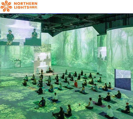 좋은 가격 요가 스튜디오 홀로그램 프로젝션 디지털 아트 360 몰입형 프로젝션 체험실 온라인으로