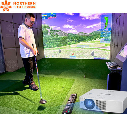 좋은 가격 500kg 최대 용량 골프 시뮬레이터 Indoor Driving Range 한국 시스템 온라인으로