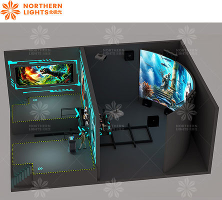 좋은 가격 실내 몰입 트랙 영화 곡선 벌거벗은 눈 3D 프로젝션 화면 온라인으로