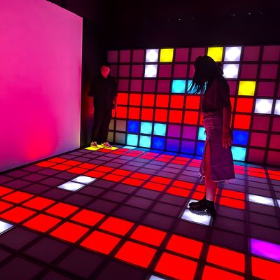 좋은 가격 주문 LED 게임 지면 프로그램 상호 작용하는 게임룸 활동적인 격자 LED 지면 게임 온라인으로