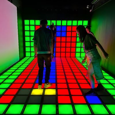 좋은 가격 Led Floor 30x30cm 인터랙티브 라이트 액티브 99 게임 인터랙티브 댄스 플로어 게임실 온라인으로
