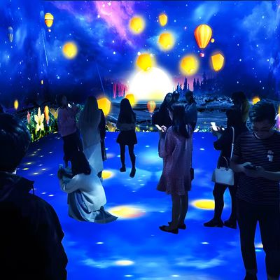 좋은 가격 미술관 전시를 위한 3D 홀로그램 인터랙티브 벽면 바닥 프로젝션 온라인으로