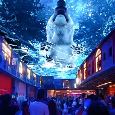 좋은 가격 10000 루멘스 3D 인터랙티브 프로젝션 스카이 스크린 몰입식사 온라인으로