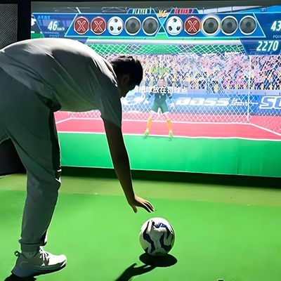 좋은 가격 실내 게임 로봇 골키퍼 사격 게임 지능형 인터랙티브 축구 온라인으로