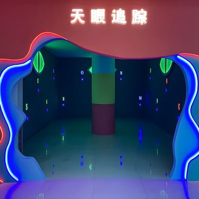 좋은 가격 팀 빌딩 인터랙티브 탈출 활성화 LED 라이트 벽 게임 악마 눈 게임실 온라인으로