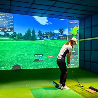 좋은 가격 3d 실내 수익성 있는 골프 시뮬레이터 시스템 프로 훈련 골프 시뮬레이터 온라인으로
