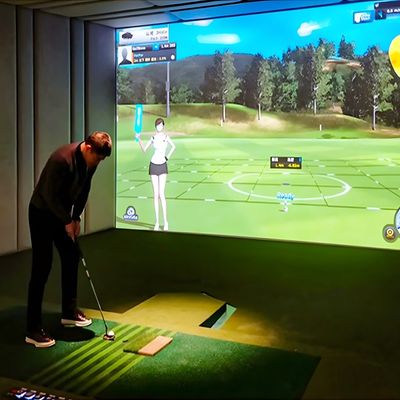 좋은 가격 공장 직판 골프 시뮬레이터 스마트 스크린 인터랙티브 프로젝션 온라인으로