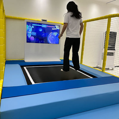 좋은 가격 Children's Indoor Interactive Trampoline Playground HD Screen Interact Projection Kinect Sensor Metal Interactive Jumping Sport 온라인으로