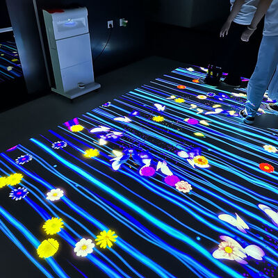 좋은 가격 Mobile All-in-one Floor Interactive Projection with 80+ Games 1280*800 Resolution and 110V-250V Voltage 온라인으로