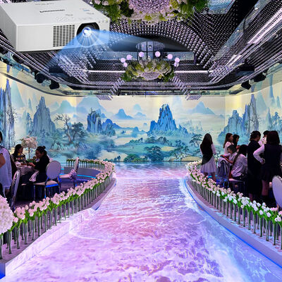 좋은 가격 레스토랑용 5200 루멘 1920*1200 해상도 20 채널 몰입형 홀로그래픽 인터랙티브 프로젝터 온라인으로