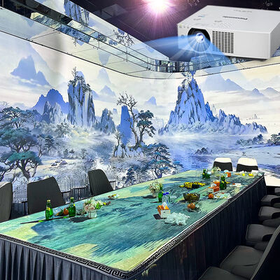 품질 인기 몰입형 공간 3D 홀로그램 프로젝터 실내 몰입형 다이닝 경험 레스토랑 벽 인터랙티브 프로젝션 공장