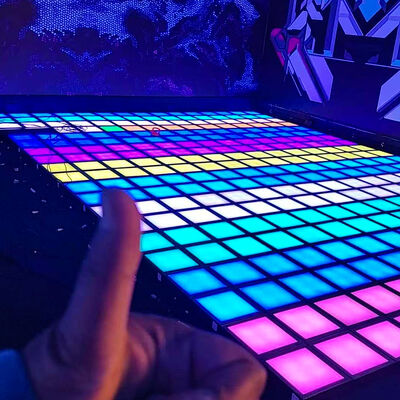 좋은 가격 30x30cm RGB 컬러 인터랙티브 LED 바닥 실내 엔터테인먼트를 위한 1000+ 게임 레벨 온라인으로
